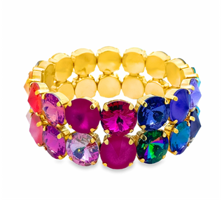 Olivia Mega 2 Strand Stretch Bracelet in Candy Crush