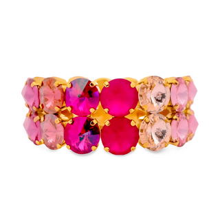 Olivia Mega 2 Strand Stretch Bracelet in Candy Crush Pink Mix