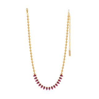 Perry Necklace in Dark Rose