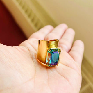 Roddy Ring in Indicolite Lemon