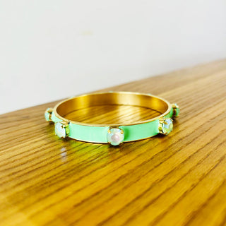 Sammy Bangle in Mint 'One of a Kind"