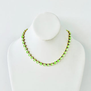 Sarina Necklace in Greens