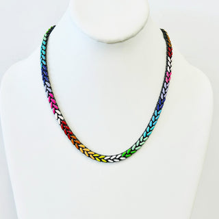 Selina Necklace in Gunmetal