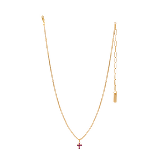 Single Mini Cross Necklace