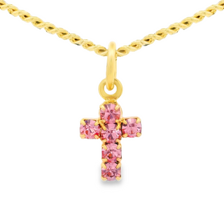 Single Mini Cross Necklace