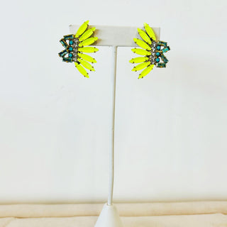 Skye Earrings in Electric Yellow