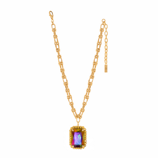 Soleil Necklace in Majestic Green Brandy & Light Topaz