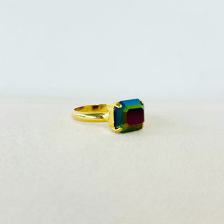 Solitaire Ring in Rectangle