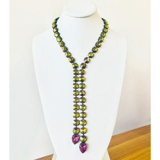 Split Necklace in Dark Jonquil Starlight