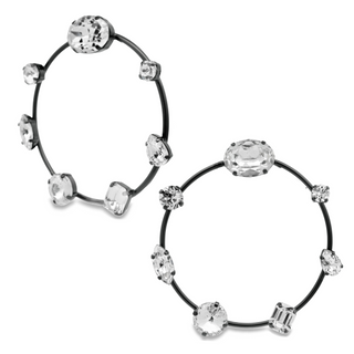 Tigger Hoops in Gunmetal