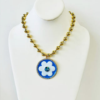 Toshka Necklace in Blues