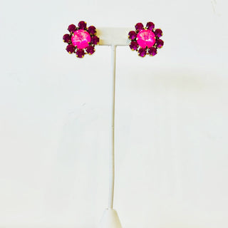 Twiggy Plus Studs in Electric Pink Ignite