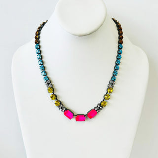 Vika Necklace in Gunmetal