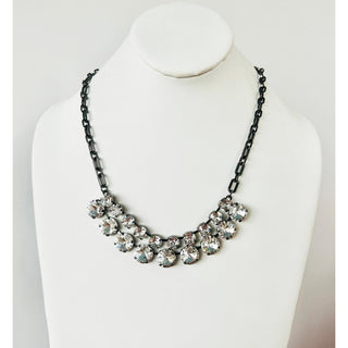 Vivica Necklace in Gunmetal / Clear