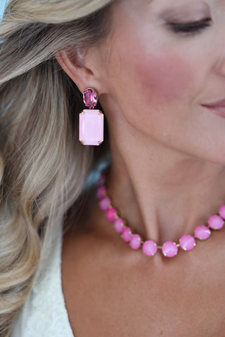 Ariel Earrings in Ultra Petal Pink