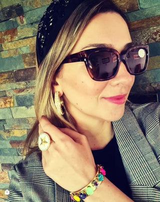 Statement Star Ring in Antique Gold
