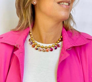 Anya Necklace Pink Mix