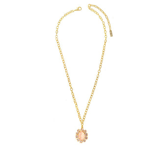 Edith Pendant Necklace in Light Gold