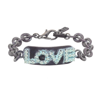 Love ID Bracelet - Smutt Patina